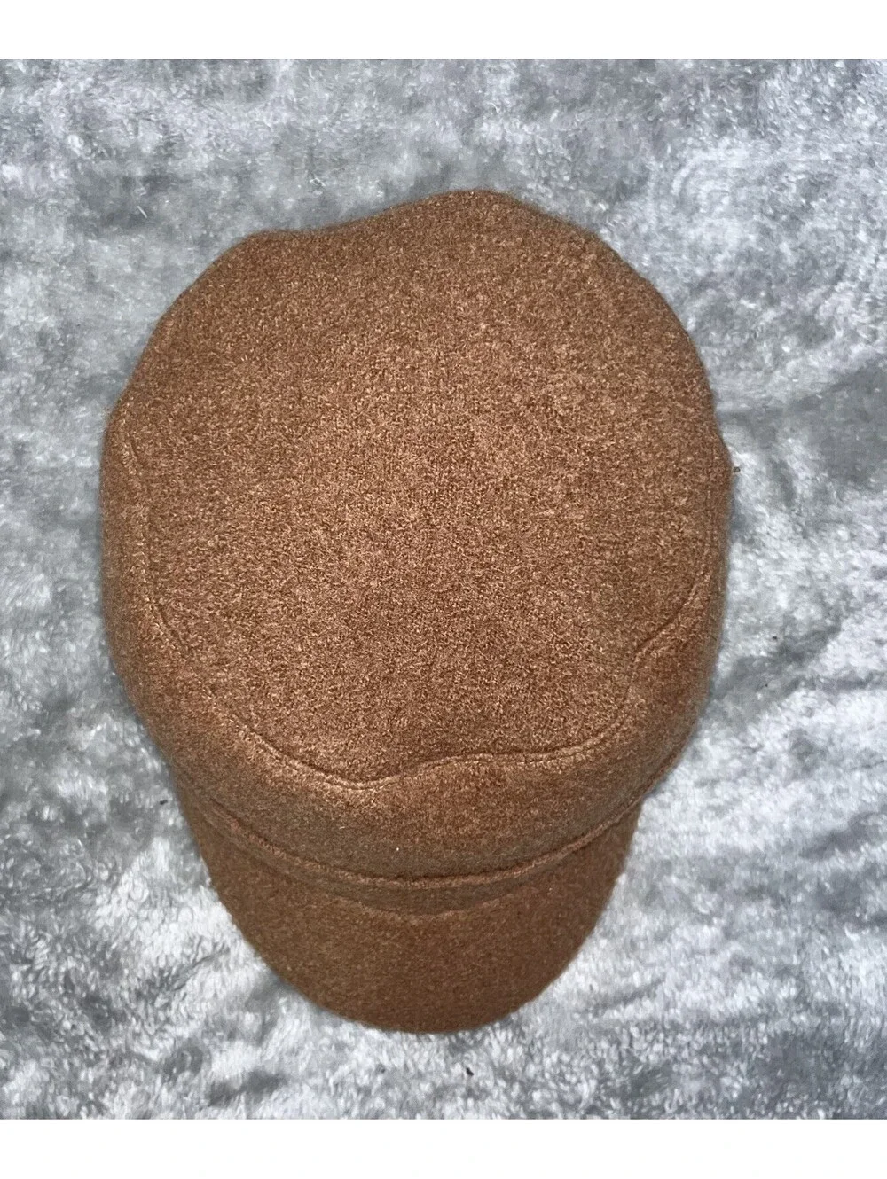Vintage Scala Pronto Brown Wool Newsboy Cap Unisex One Size-100% Wool